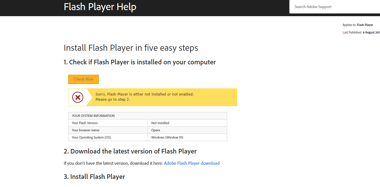 Opera Problem Adobe Flash Layer Help Page.png